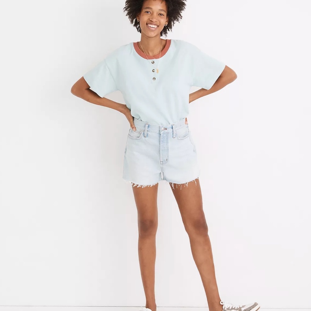 Madewell mom jean shorts Fitzgerald wash 26